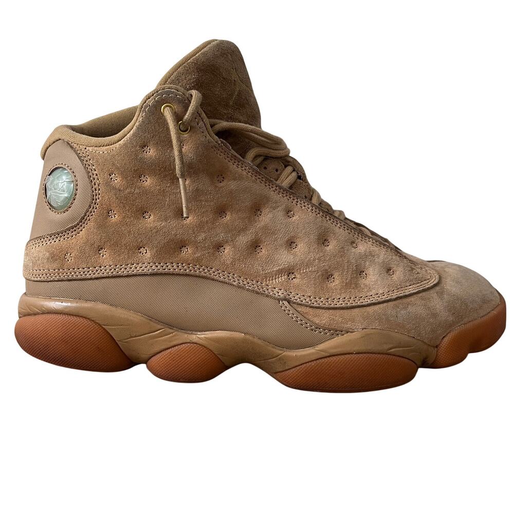 Nike Men’s Air Jordan 13 Retro Wheat Premium Suede Sneakers Size 9.5 414571-705